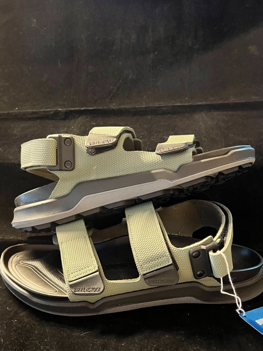Birkenstock Tatacoa Sandals Unisex W11/M9 Futura Khaki Adjustable Strap NWT - Picture 1 of 6